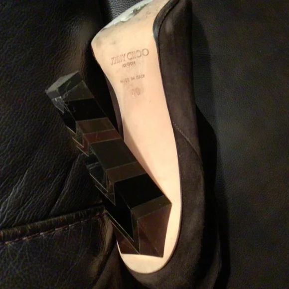 Jimmy Choo Coffee Suede Boots - Picture 8 of 8